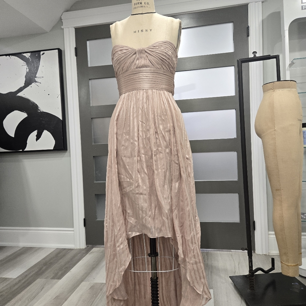 BCBG Max Elegant Pink Strapless Dress